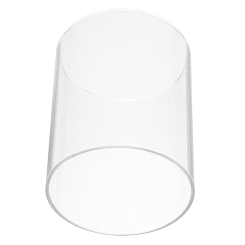 FUNOMOCYA Glas Kerzenhalter Mit Offenem Ende Transparente Kerzenhalterhülle Aus Borosilikatglas Dekorative Glasschirme Für Zuhause Und Schreibtisch von FUNOMOCYA