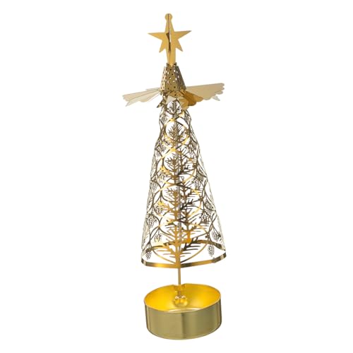 FUNOMOCYA Goldener Drehbarer Teelichthalter Weihnachtsbaum Kerzenhalter aus Metall Festliche Tischdekoration für Weihnachten Hochzeit Valentinstag Party FUNOMOCYA Goldener Drehbarer Teelichthalter Weihnachtsbaum Kerzenhalter aus Metall Festliche Tischdekoration für Weihnachten Hochzeit Valentinstag Party von FUNOMOCYA