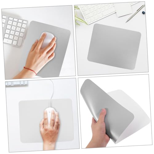 FUNOMOCYA Großes Mauspad aus Pu leder mit Glatter Oberfläche Rutschfeste Schreibtischunterlage Ergonomisches Gaming Office mousepad Multifunktionale Desk Mat Weiß silber für Büro und FUNOMOCYA Großes Mauspad aus Pu leder mit Glatter Oberfläche Rutschfeste Schreibtischunterlage Ergonomisches Gaming Office mousepad Multifunktionale Desk Mat Weiß silber für Büro und von FUNOMOCYA
