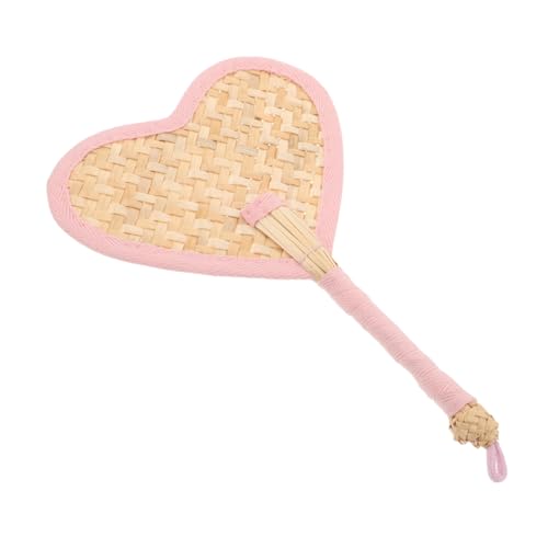 FUNOMOCYA Handgefertigter Strohventilator Tragbare Ventilatoren Handventilatoren Für Frauen Kleiner Handventilator Persönlicher Mini Kleiner Handventilator Praktischer von FUNOMOCYA