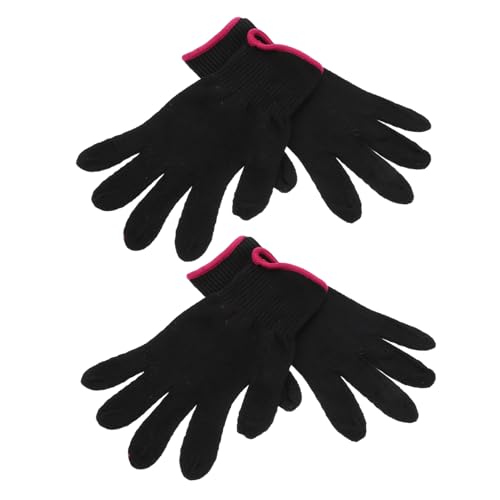 FUNOMOCYA Hitzebeständige Handschuhe mit Silikon Noppen Hitzeschützende Handschuhe für Haarstyling und Lockenstab Langlebige Baumwolle Geeignet für Friseursalon und Haushalt von FUNOMOCYA