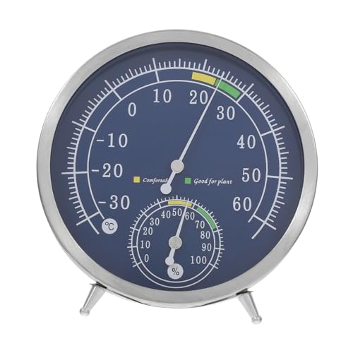 FUNOMOCYA Hochpräzises Analog thermometer Hygrometer aus Edelstahl Temperatur Luftfeuchtigkeitsmesser Flexibel als Tisch Wandgerät für Innen und Außen Einfache Bedienung Vielseitig FUNOMOCYA Hochpräzises Analog thermometer Hygrometer aus Edelstahl Temperatur Luftfeuchtigkeitsmesser Flexibel als Tisch Wandgerät für Innen und Außen Einfache Bedienung Vielseitig von FUNOMOCYA