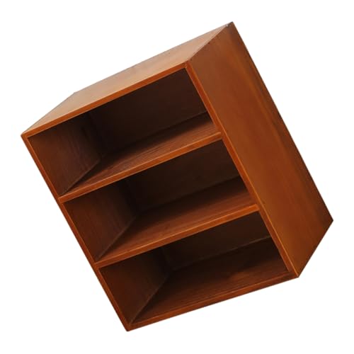 FUNOMOCYA Holz Bücherregal Stöckiges Aufbewahrungsregal für Schreibtisch Multifunktional als Bücherhalter Teetassenhalter und Kosmetik Organizer Design für Büro und Wohnzimmer FUNOMOCYA Holz Bücherregal Stöckiges Aufbewahrungsregal für Schreibtisch Multifunktional als Bücherhalter Teetassenhalter und Kosmetik Organizer Design für Büro und Wohnzimmer von FUNOMOCYA