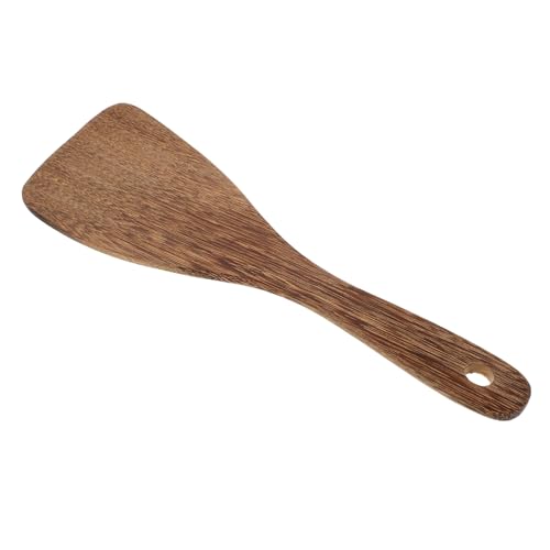 FUNOMOCYA Holz Reislöffel Schonend für Antihaftbeschichtung Hitzebeständig mit Langem Griff und Aufhängeloch Natürlicher Kochspatel für Reis Curry Salate Vielseitig in Küche und Haushalt von FUNOMOCYA