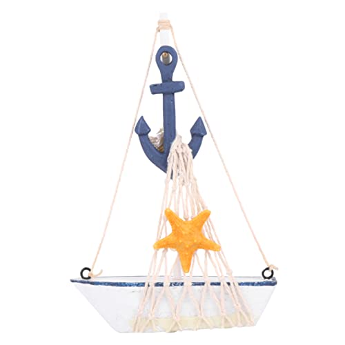 FUNOMOCYA Holz Segelboot Dekofigur Mediterranes Segelboot Ornament mit Baumwollseil Netz Kreative Tischdeko für Wohnzimmer Küche und Partys für Freunde und Familie FUNOMOCYA Holz Segelboot Dekofigur Mediterranes Segelboot Ornament mit Baumwollseil Netz Kreative Tischdeko für Wohnzimmer Küche und Partys für Freunde und Familie von FUNOMOCYA