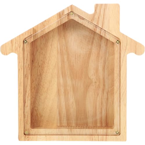 FUNOMOCYA Holz Spardose Hausform mit Transparentem Design Dekorative Münzbox aus Holz für Stilvolle Geldaufbewahrung Geschenkidee zum Sparen und Organisieren von Münzen FUNOMOCYA Holz Spardose Hausform mit Transparentem Design Dekorative Münzbox aus Holz für Stilvolle Geldaufbewahrung Geschenkidee zum Sparen und Organisieren von Münzen von FUNOMOCYA