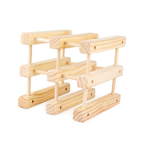 FUNOMOCYA Holz Weinregal für Flaschen Europäischer Stil Stabiles Weinflaschenhalter Kompakter Weinständer für Theke Horizontale Lagerung zur Frischeerhaltung Dekorativer Flaschenhalter aus FUNOMOCYA Holz Weinregal für Flaschen Europäischer Stil Stabiles Weinflaschenhalter Kompakter Weinständer für Theke Horizontale Lagerung zur Frischeerhaltung Dekorativer Flaschenhalter aus von FUNOMOCYA