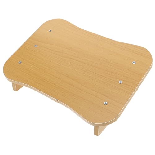 FUNOMOCYA Holz fußhocker Rutschfest für Büro und Zuhause Tragbarer Kleiner Fußtritt aus Holz für Badezimmer Schreibtisch fußstütze Vielseitiger Fußhocker für Beauty salon Spa und von FUNOMOCYA