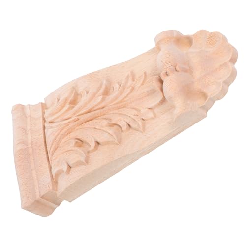 FUNOMOCYA Holzgeschnitzte Dekorative Holzkonsole Unlackiert Robuste Möbelapplikation Für Tür Schrank Kommode Europäischer Stil Holzornament FUNOMOCYA Holzgeschnitzte Dekorative Holzkonsole Unlackiert Robuste Möbelapplikation Für Tür Schrank Kommode Europäischer Stil Holzornament von FUNOMOCYA