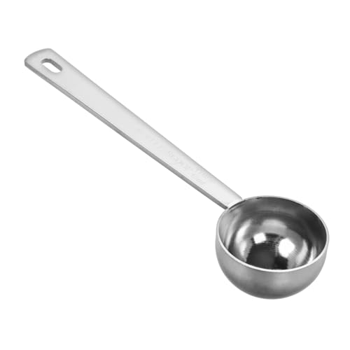 FUNOMOCYA Kaffeelöffel mit Langem Griff Hitzeschutz Messlöffel für Kaffee Milchpulver Robust Spülmaschinenfest Design für Küche und Kaffeezubereitung von FUNOMOCYA