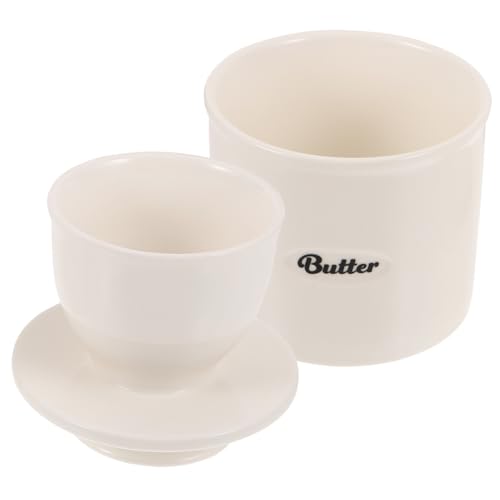 FUNOMOCYA Keramik Butterdose Großer Butterbehälter Hohe Temperaturbeständigkeit Wiederverwendbarer Butterhalter für Käse und Butter zur Küchenaufbewahrung Geeignet FUNOMOCYA Keramik Butterdose Großer Butterbehälter Hohe Temperaturbeständigkeit Wiederverwendbarer Butterhalter für Käse und Butter zur Küchenaufbewahrung Geeignet von FUNOMOCYA