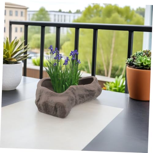 FUNOMOCYA Keramischer Blumentopf Im Für Hydroponische Pflanzen Und Sukkulenten Mit Ablauflöchern Eleganter Innentopf Für Bonsai Und Lotusblumen Für Tischdekoration von FUNOMOCYA