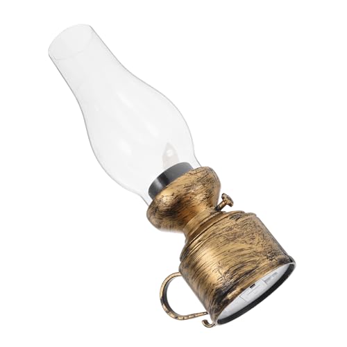 FUNOMOCYA Kerosinlampe Im Vintage-Stil Für Tischdekoration Retro-petroleumlaterne Elektrische Petroleumlampe Simulation Von Petroleumlicht Innenraum-beleuchtungsdekoration von FUNOMOCYA
