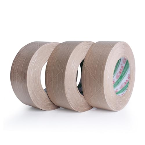 FUNOMOCYA Kraft Packband Wasserfreies Hochviskoses Reißfestes Paketklebeband für Verpackung Bilderrahmen und Druckverdeckung Starke Haftung Wasser Öl und Abriebfest FUNOMOCYA Kraft Packband Wasserfreies Hochviskoses Reißfestes Paketklebeband für Verpackung Bilderrahmen und Druckverdeckung Starke Haftung Wasser Öl und Abriebfest von FUNOMOCYA