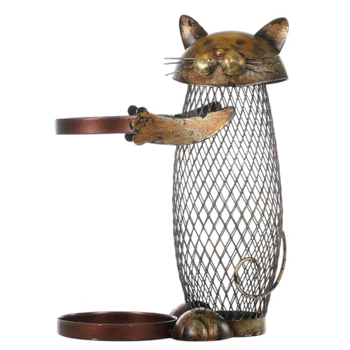 FUNOMOCYA Kreativer Katzenweinregalständer aus Flaschenhalter mit Praktischem Stauraum für Münzen für Bar und Küche Lustiges und Funktionales Design für Katzenliebhaber FUNOMOCYA Kreativer Katzenweinregalständer aus Flaschenhalter mit Praktischem Stauraum für Münzen für Bar und Küche Lustiges und Funktionales Design für Katzenliebhaber von FUNOMOCYA