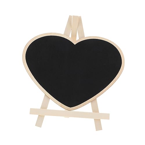 FUNOMOCYA Kreidetafel Holz Herzform für Hochzeiten Partys Kreative Tischdekoration für Mitteilungen DIY Projekte und Geschenkanhänger von FUNOMOCYA