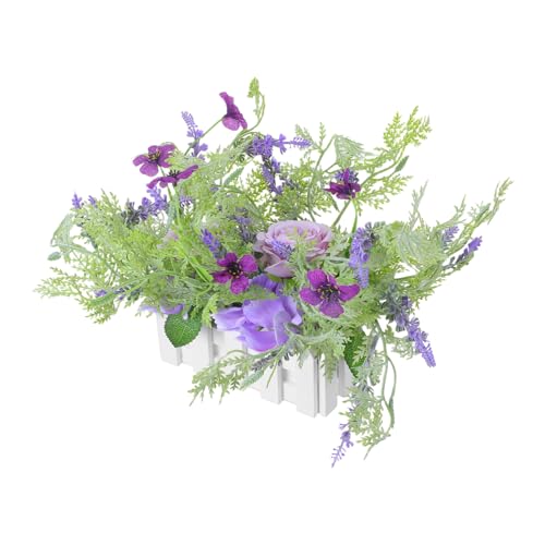 FUNOMOCYA Künstliche Blumenarrangements im Weißen Lattenzaun-pflanzgefäß Realistische Rosen und Margeriten Pflegeleichtes Deko Frühling Sommer Indoor Büro Fenster Hochzeit FUNOMOCYA Künstliche Blumenarrangements im Weißen Lattenzaun-pflanzgefäß Realistische Rosen und Margeriten Pflegeleichtes Deko Frühling Sommer Indoor Büro Fenster Hochzeit von FUNOMOCYA