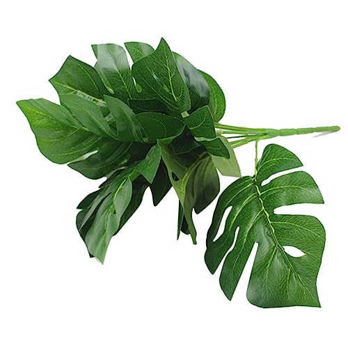 FUNOMOCYA Künstliches Köpfe Grün Simulationsblätter Künstliche Tropische Gefälschte Monsterablätter Heimdekoration Blumenarrangements FUNOMOCYA Künstliches Köpfe Grün Simulationsblätter Künstliche Tropische Gefälschte Monsterablätter Heimdekoration Blumenarrangements von FUNOMOCYA