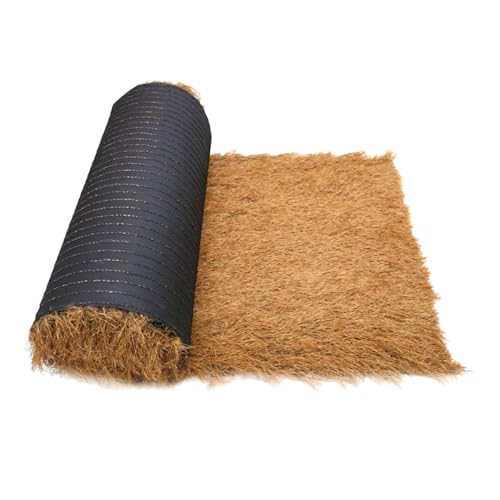 FUNOMOCYA Künstliches Strohdach Dekoratives Wetterfestes Garten terrassendach mit Realistischer Simulation Dichter Gelber Stroh dachrolle für Natürliche Landhausstil Dekoration von FUNOMOCYA