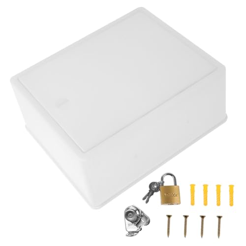 FUNOMOCYA Kunststoff Milchbox mit Schloss Wandmontage Robuste Wetterfeste Milchaufbewahrungsbox für Haustür Vielseitig Einsetzbar Weiße Kleine Milchlieferungsbox Langlebig und Sicher FUNOMOCYA Kunststoff Milchbox mit Schloss Wandmontage Robuste Wetterfeste Milchaufbewahrungsbox für Haustür Vielseitig Einsetzbar Weiße Kleine Milchlieferungsbox Langlebig und Sicher von FUNOMOCYA
