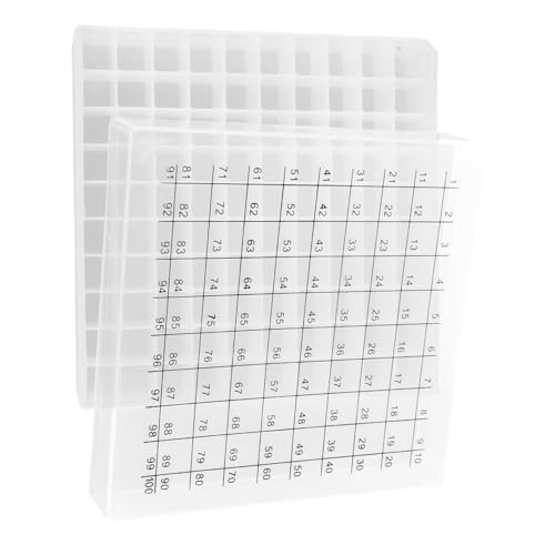 FUNOMOCYA Kunststoff-röhrchenhalter Aufbewahrungsbox Für Mikrozentrifugenröhrchen Gestell Mit Nummerierten Schlitz Passend Für 1,8/2/5/10 Ml Röhrchen von FUNOMOCYA