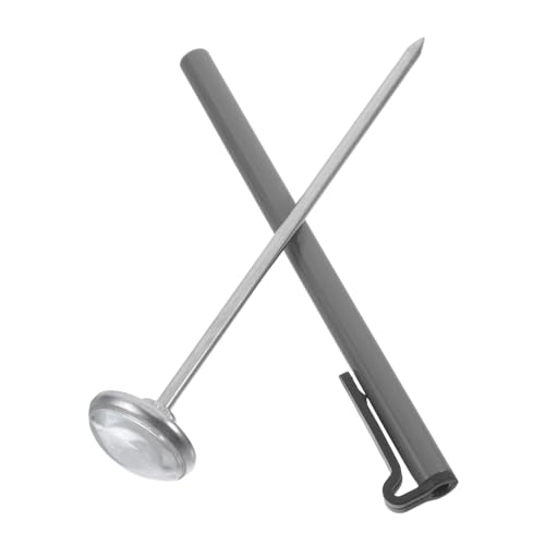 FUNOMOCYA Lebensmittel-thermometer Fleischthermometersonde Kochfühler-thermometer Backthermometer Nahrungsmittelsonde Thermometer Temperaturfühler Für Edelstahlthermometer Grau Stk FUNOMOCYA Lebensmittel-thermometer Fleischthermometersonde Kochfühler-thermometer Backthermometer Nahrungsmittelsonde Thermometer Temperaturfühler Für Edelstahlthermometer Grau Stk von FUNOMOCYA