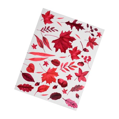 FUNOMOCYA Luminous Glow in The Dark Fall Maple Leaf Wall Decals Selbstklebende Leuchtende Herbstdeko für Wohnzimmer Schlafzimmer Flur DIY Ahornblatt Wandsticker für Halloween Thanksgiving von FUNOMOCYA