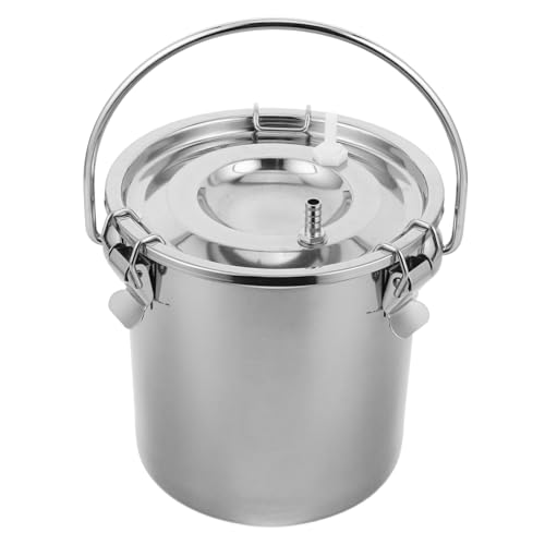 FUNOMOCYA Manuelle aus Edelstahl mit Optimiertem Melkmund Tragbarer Milcheimer für Kühe und Schafe Rostfrei Langlebig Einfach zu Reinigen für Bauernhof und Milchplantage FUNOMOCYA Manuelle aus Edelstahl mit Optimiertem Melkmund Tragbarer Milcheimer für Kühe und Schafe Rostfrei Langlebig Einfach zu Reinigen für Bauernhof und Milchplantage von FUNOMOCYA