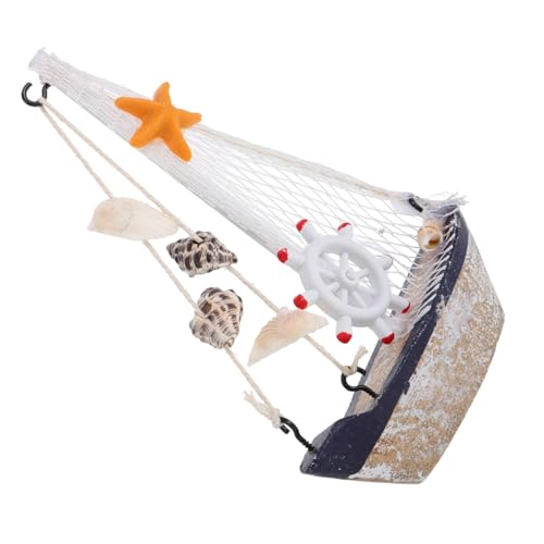 FUNOMOCYA Mediterranes Mini segelboot Modell Holzfigur mit Vintage Nautischem Design Detailreiches Küsten Wohnaccessoire für Büro Wohnzimmer Schlafzimmer Dekorative Küsten Stranddekoration FUNOMOCYA Mediterranes Mini segelboot Modell Holzfigur mit Vintage Nautischem Design Detailreiches Küsten Wohnaccessoire für Büro Wohnzimmer Schlafzimmer Dekorative Küsten Stranddekoration von FUNOMOCYA
