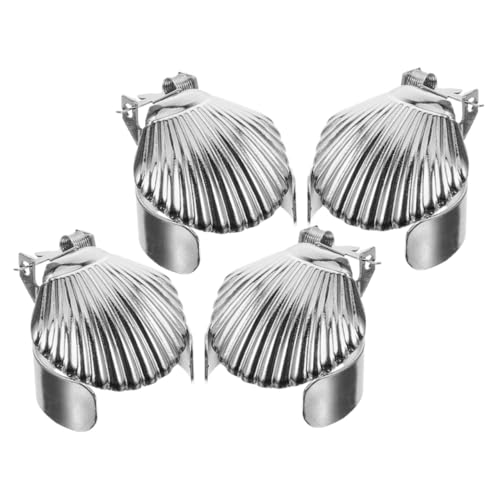 FUNOMOCYA Metall Kerzenlöscher Muschelform Hitzebeständig und Robust Verhindert Dochtschwelen Sicheres Auslöschen von Kerzenflammen Dekoratives Design für Zuhause und Feierlichkeiten von FUNOMOCYA