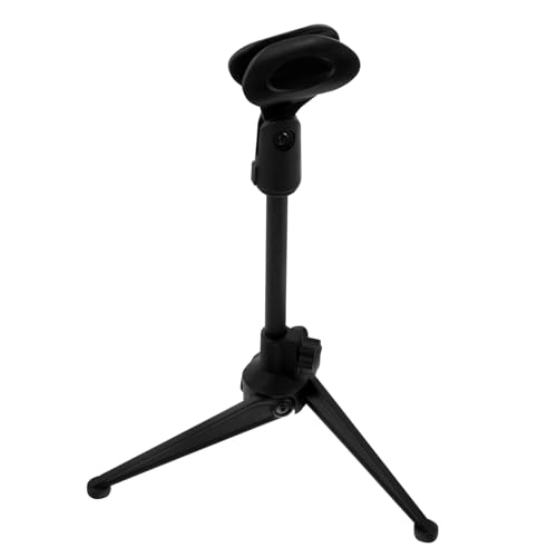 FUNOMOCYA Mikrofonständer Blau Schreibtisch Singen verstellbarer Ständer mikrofon klemme mikrofonklemme mikrofon für handy zubehör Mikrofon-Unterstützung Mikrofonarmständer Plastik Black von FUNOMOCYA