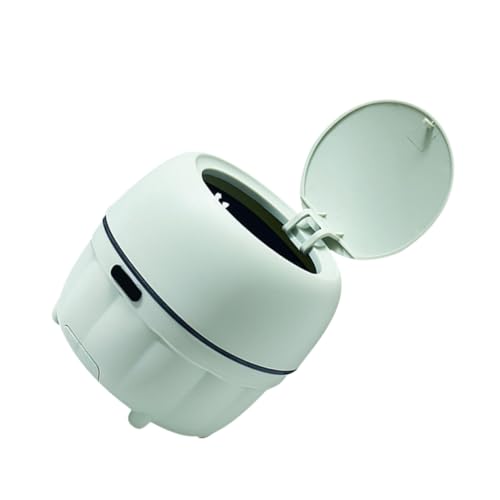 FUNOMOCYA Mini Desktop Mülleimer mit Deckel Kompakter Abfalleimer für Büro und Zuhause Multifunktionaler Papierkorb und Telefonständer Kleiner Schreibtischmülleimer aus Langlebigem von FUNOMOCYA