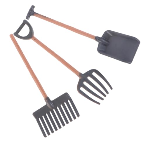 FUNOMOCYA Mini Farm und Rechen Set Miniatur Gartenwerkzeug für Puppenhaus Deko Glatte Oberfläche Einfach zu Bedienen Geeignet für Mini Farm und Haus Szenen Layout FUNOMOCYA Mini Farm und Rechen Set Miniatur Gartenwerkzeug für Puppenhaus Deko Glatte Oberfläche Einfach zu Bedienen Geeignet für Mini Farm und Haus Szenen Layout von FUNOMOCYA