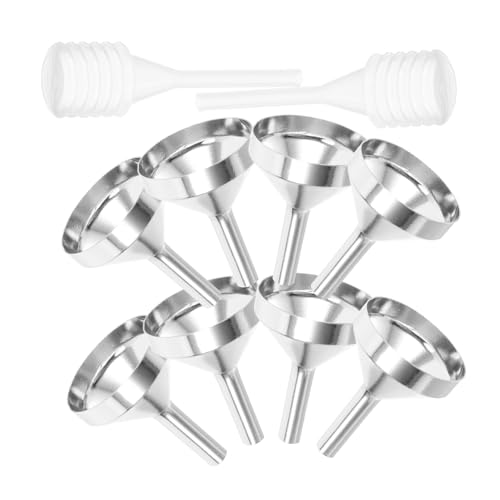 FUNOMOCYA Mini Metalltrichter Teilig Silber Tropfpipetten Langlebig und Kompakt zum Befüllen von Parfümflaschen Ätherischen Ölen und Kosmetikbehältern FUNOMOCYA Mini Metalltrichter Teilig Silber Tropfpipetten Langlebig und Kompakt zum Befüllen von Parfümflaschen Ätherischen Ölen und Kosmetikbehältern von FUNOMOCYA