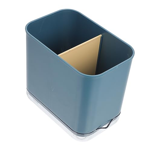 FUNOMOCYA Multifunktionaler Tableware Chopstick Box Abtropfgestell mit Wasserablauf Quadratischer Besteckhalter für Küche und Bad Platzsparend von FUNOMOCYA