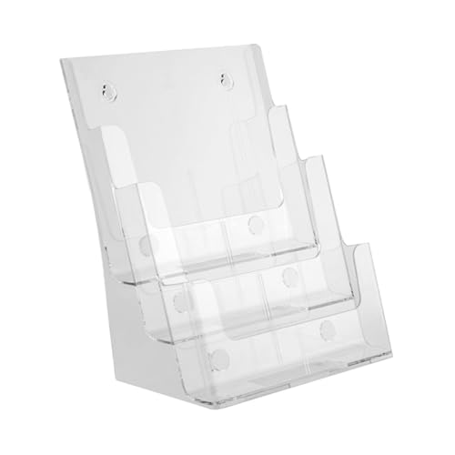 FUNOMOCYA Organizer Dreischichtiges Magazinständer Wandmontage Broschürenhalter für Büro Schreibtischaufbewahrung Transparent Robust FUNOMOCYA Organizer Dreischichtiges Magazinständer Wandmontage Broschürenhalter für Büro Schreibtischaufbewahrung Transparent Robust von FUNOMOCYA