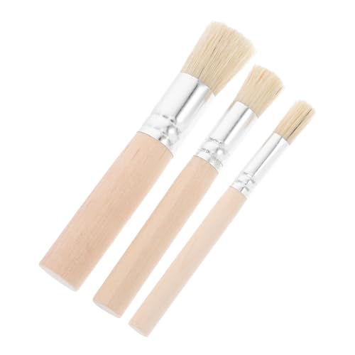 FUNOMOCYA Pinselset Mit Rundpinseln Aus Borsten Malpinsel Zum Selbermachen Holzgriffpinsel Für Acryl- Öl Und Aquarellmalerei von FUNOMOCYA