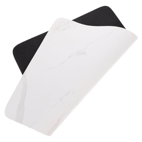 FUNOMOCYA Praktische Abtropfmatte mit Marmor Design Saugfähige Küchenspülmatte aus Leichtem Leathaire Material Rutschfest Einfach zu Reinigen Vielseitig für Geschirr Tassen und FUNOMOCYA Praktische Abtropfmatte mit Marmor Design Saugfähige Küchenspülmatte aus Leichtem Leathaire Material Rutschfest Einfach zu Reinigen Vielseitig für Geschirr Tassen und von FUNOMOCYA