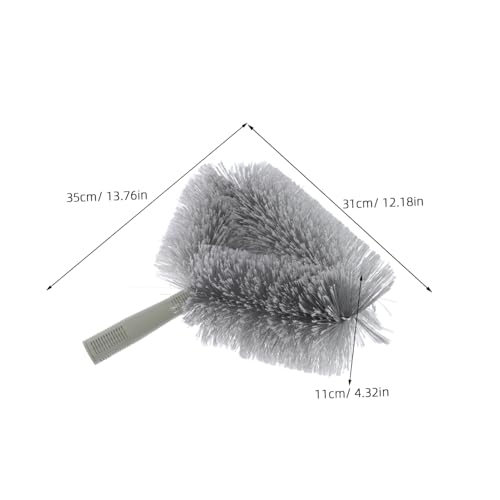 FUNOMOCYA Praktischer Reinigungsbesenkopf mit Langen Fasern Abnehmbarer Ersatz für Hohe Ecken und Wände für Zuhause Büro und Gewerbliche Räume Effektive Staub Spinnwebenentfernung von FUNOMOCYA