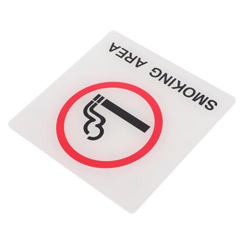 FUNOMOCYA Raucherbereich Schild Selbstklebend Wetterfestes Warnschild für und Außen Installieren Robustes Design für Büro und Restaurant von FUNOMOCYA