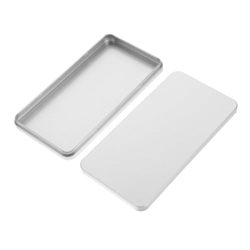 FUNOMOCYA Rechteckige Geldkassette aus Metall mit Deckel Stabiler Cash Organizer für Scheine Große Kapazität Minimalistisches Design Sichere Aufbewahrung für Zuhause und Büro von FUNOMOCYA