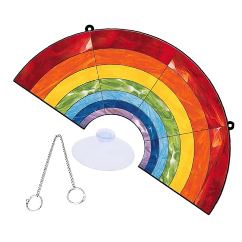 FUNOMOCYA Hängendes Regenbogen Ornament aus Dekoration für Wohnzimmer Garten Fenster Einfache Installation Langlebig und von FUNOMOCYA