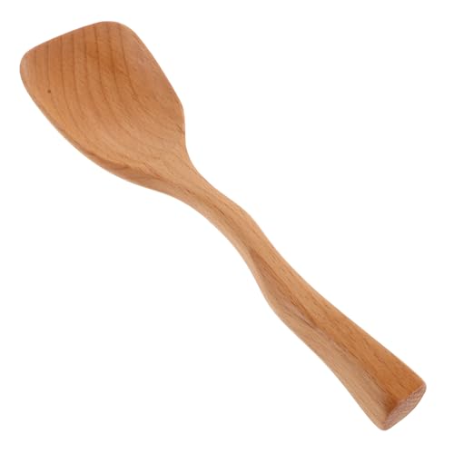 FUNOMOCYA Reispaddel aus Holz mit Langem Griff Antihaftbeschichtete Küchenutensilien für Servieren und Kochen von Reis Design und Vielseitig Einsetzbar von FUNOMOCYA