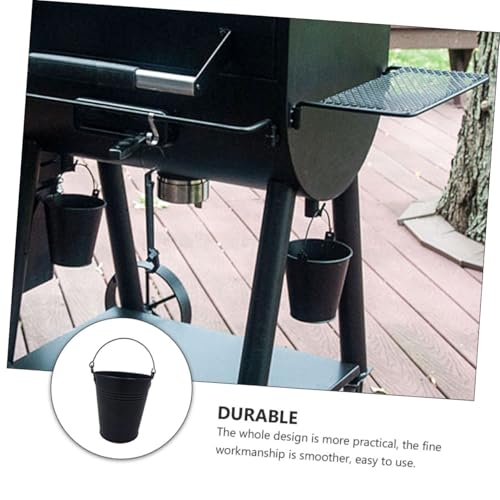 FUNOMOCYA Robuster Grill fetteimer aus Eisen Langlebiger Ölbehälter für Outdoor BBQ Multifunktional Einsetzbar als Küchenutensil Leicht zu Reinigen Praktisches Zubehör für Grill und von FUNOMOCYA