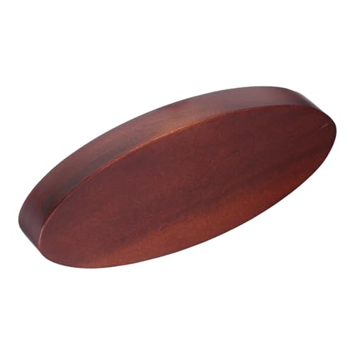 FUNOMOCYA Robustes Walnuss-Holz Servierbrett Oval Kleines Französisches Servierteller ohne Rand Vielseitig für Sandwiches Sushi Käse Charcuterie Dekoratives Dessert Vorspeisentablett für von FUNOMOCYA