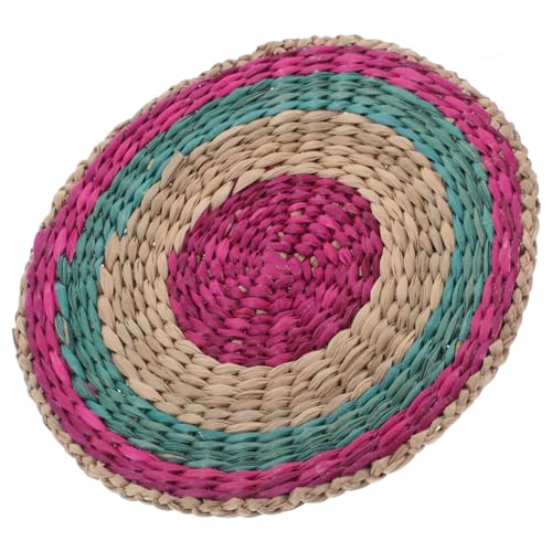 FUNOMOCYA Untersetzer Für Essteller Zedernholz-untersetzer Mit Rattan-Design Runde Gewebte Tischunterlagen Für Rechteckige Esszimmertische Für Innen Und Außenbereich Mit Natürlicher von FUNOMOCYA