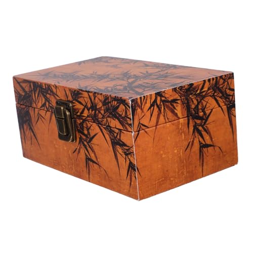 FUNOMOCYA Schmuckschatulle Mittleren Alters Dekoratives Etui Dekorative Truhe Schmuckschatullen Vintage Schmuck Andenkentruhe Vintage Truhe Aufbewahrungstruhe Truhen von FUNOMOCYA