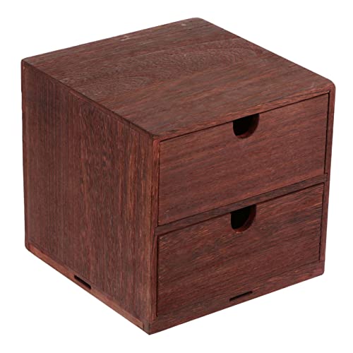 FUNOMOCYA Holz-aufbewahrungsbox Für Schreibtisch Vintage-organisationsbox Vierlagige Aufbewahrungsbox Aus Holz Tischsortierbox Kosmetika-aufbewahrungsbehälter von FUNOMOCYA