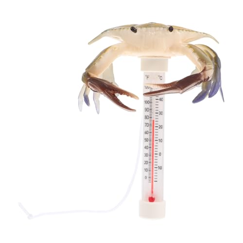 FUNOMOCYA Schwimmendes Thermometer Krabbenform Lustiges Wasserthermometer für Pools Spas und Aquarien und Langlebig für Sommer FUNOMOCYA Schwimmendes Thermometer Krabbenform Lustiges Wasserthermometer für Pools Spas und Aquarien und Langlebig für Sommer von FUNOMOCYA