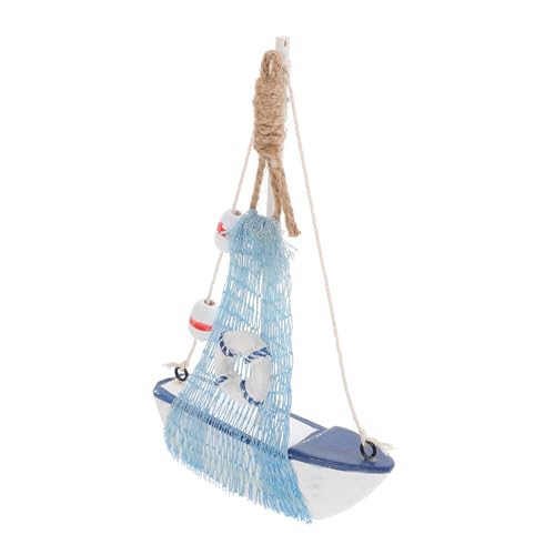 FUNOMOCYA Segelboot Mediterranes Modell für Büro Einzigartiges Nautisches Ornament Perfektes für Kreativem Design von FUNOMOCYA